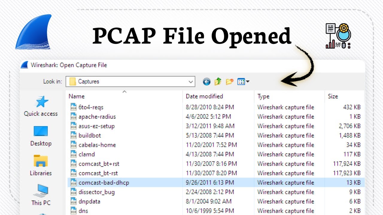 How to open a pcap file in Wireshark (Data Review) - YouTube