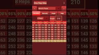 One Rep Max Calculator screenshot 1