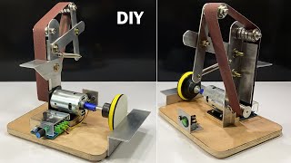 How To Make a Belt Sander Machine 895 motor (2 in 1 Sander | disc and belt sander)