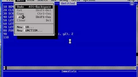 QBasic line animation Graphics Program