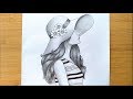 How to Draw a Girl with Hat for BEGINNERS - step by step || Pencil sketch