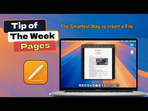 Apple Pages Tip of the Week : The Smartest Way to Insert a File