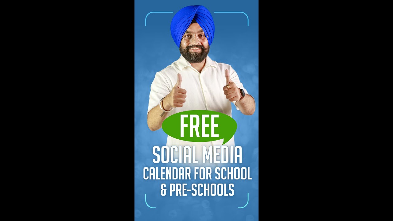 FREE Social Media Calendar for Schools, Preschools & Institutions