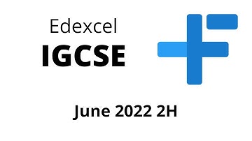 IGCSE Maths Edexcel June 2022 2H