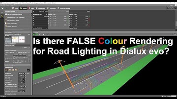 How to show false colour rendering for Road Lighting in Dialux evo