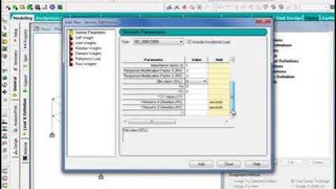 3 Generating Seismic Loads Part 1