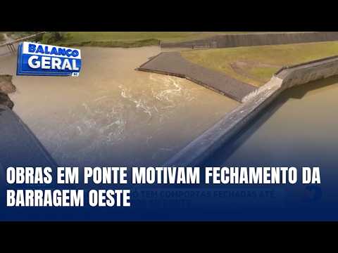 Barragem de Taió mantém comportas fechadas até domingo para obra em ponte