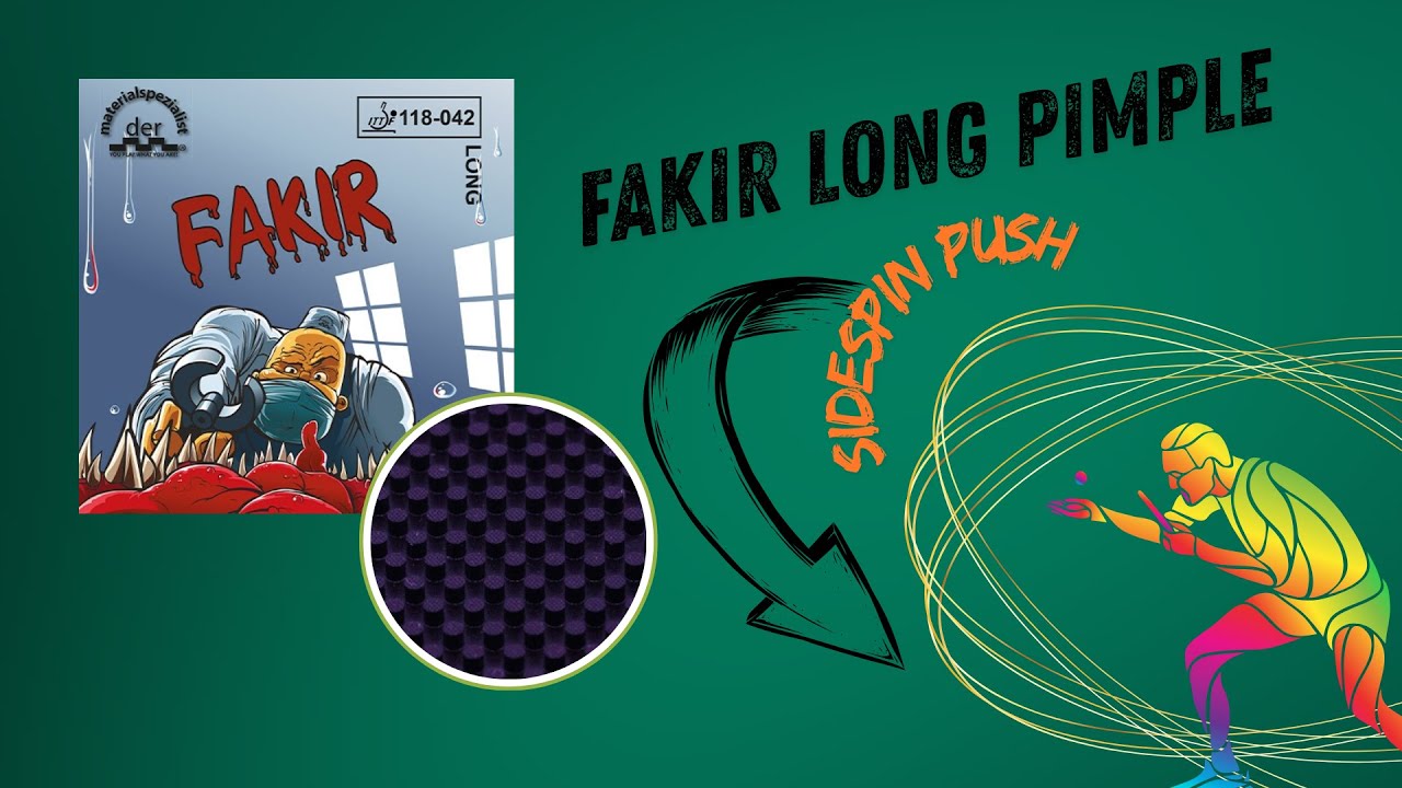 Review Fakir long pips rubber 