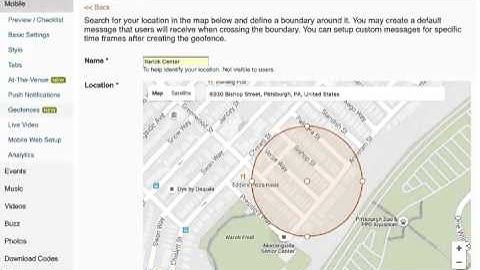 Creating a Geofence Push Notification