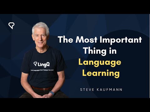 The Most Important Thing in Language Learning