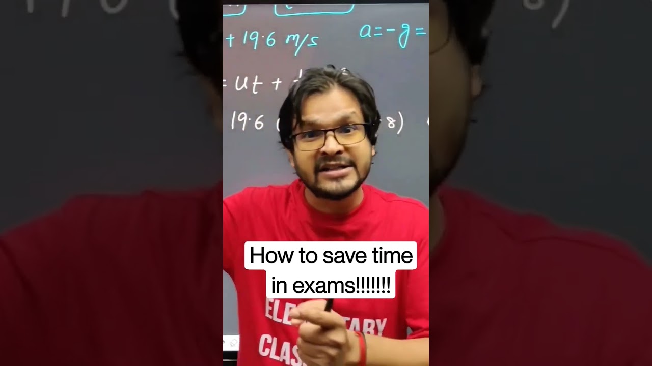 how to save time during exams!!! 