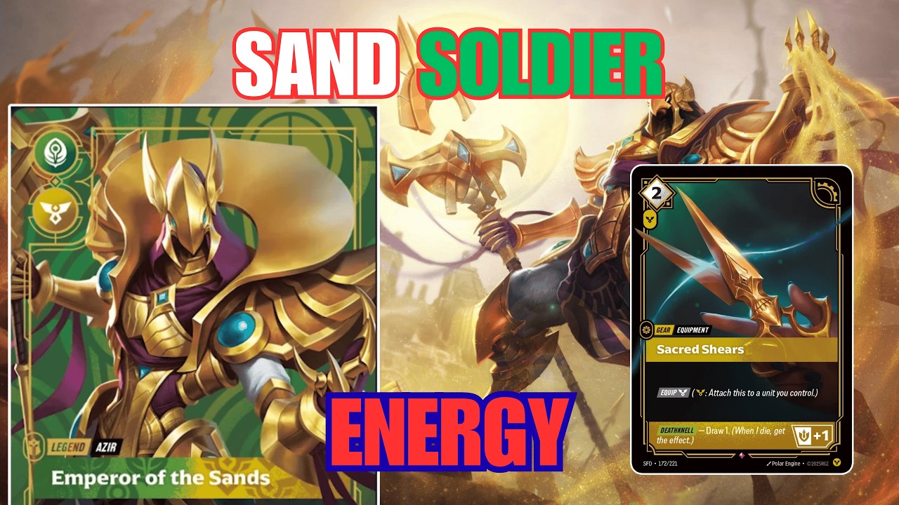15 EQUIPMENT? ll Azir Riftbound Spiritforged Deck and Games - YouTube