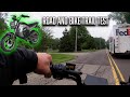 Taking the new ego mini bike on the road and bike trails