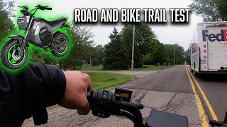 Taking the new EGO Mini Bike on the road and bike trails