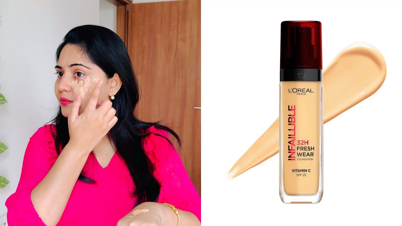 L'Oreal paris INFALLIBLE 32H Fresh wear Foundation | Loreal infallible Foundation review