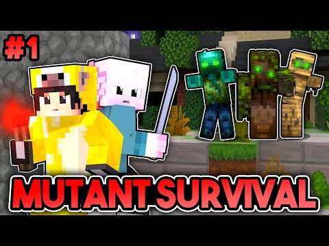 UÇAK KAZASI GEÇİRDİK!! | Minecraft PE Mutant Survival | Bölüm 1