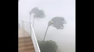OMG! horrible hurricane IRMA LIVE footage from my home