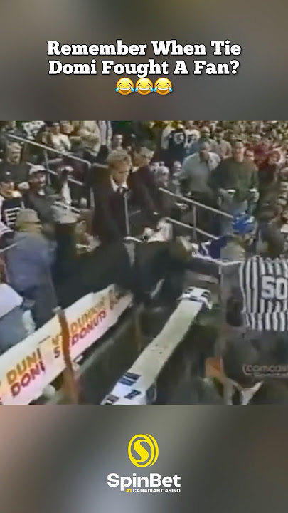 Remember When Tie Domi Fought A Fan? 😂 #nhl #hockey #torontomapleleafs #leafs #domi