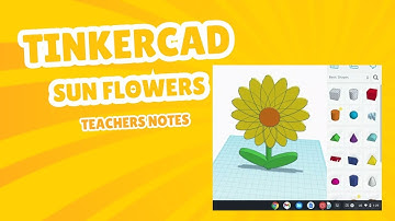 TinkerCAD tutorial - how to make a simple flower in TinkerCAD - Live Tutorial