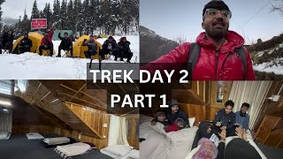 Day 2 Kedarkantha trek | So much snowfall, trek cancel😭