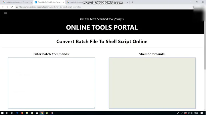 How to Convert Batch File to Shell Script Online.