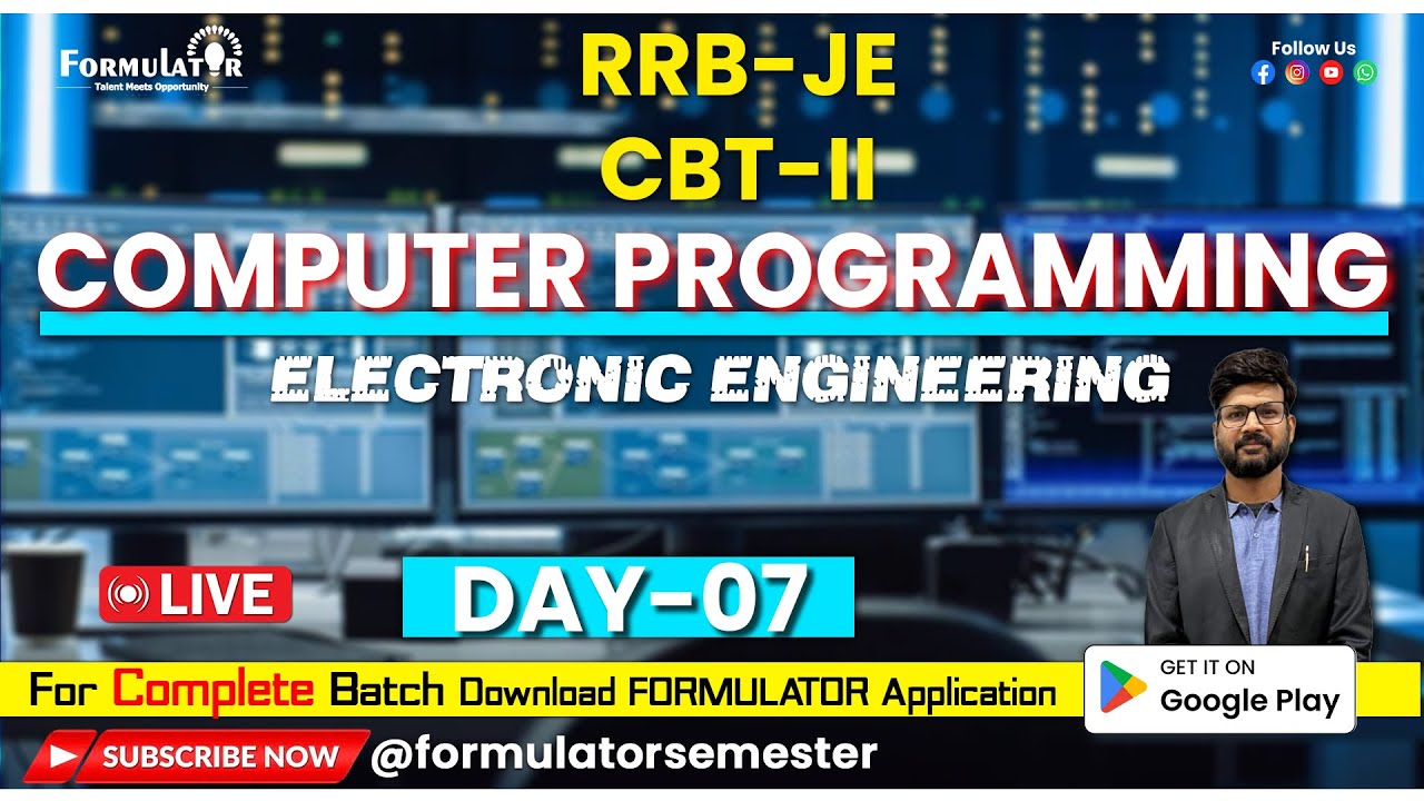 RRB-JE Day-07 Computer Programming Electronics Engineering #rrb_je # ...
