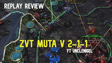 Replay Review - ZvT 2 base Muta v 2-1-1 build order loss???? Ft UncleNigel