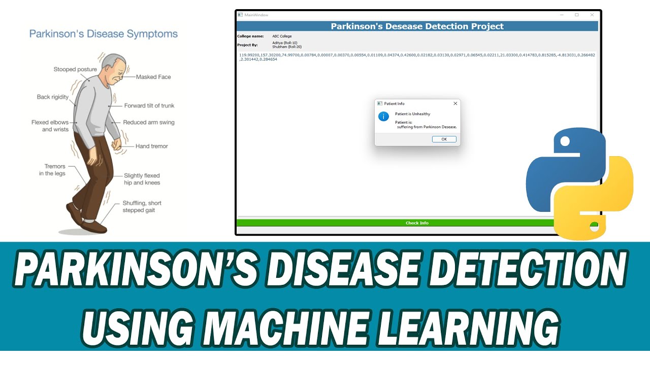 Parkinson's Disease Detection Project | mini project | Machine Learning ...