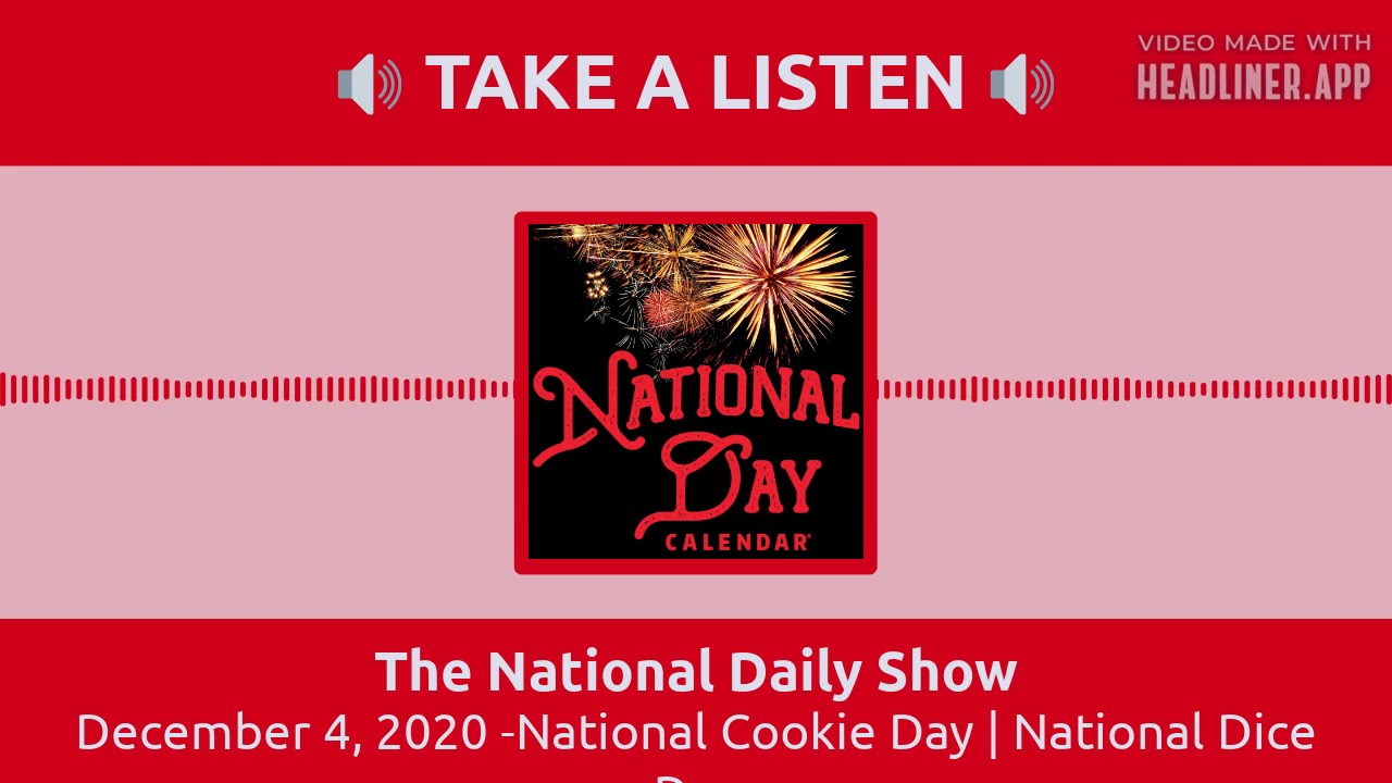 National Cookie Day & National Dice Day - National Day Calendar - YouTube