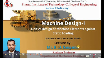 Design of Knuckle joint part-II