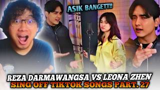 SING-OFF TIKTOK SONGS 27 (Jangan Tunggu Lama-Lama, Die On This Hill) vs Leona Zhen REACTION