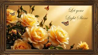Golden Rose & Butterfly Ambience Luxury Floral Background Elegant and Relaxing Art Atmosphere screenshot 1
