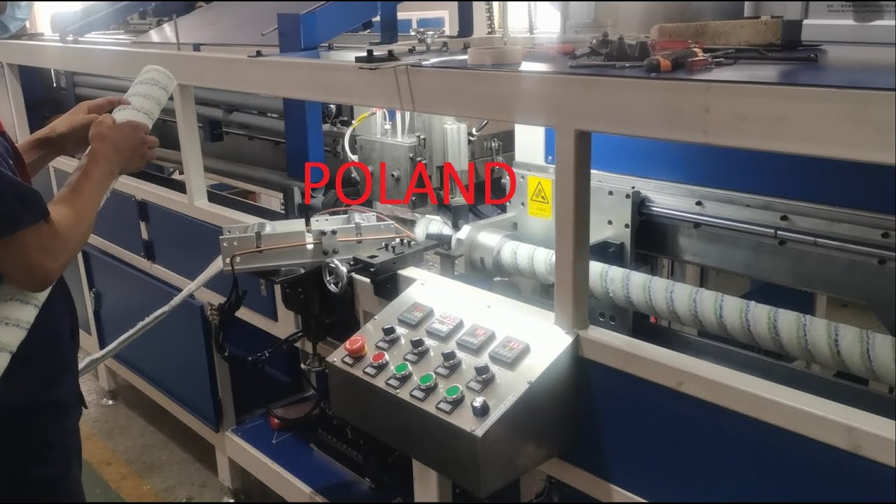 38/48/55mm Roller Winding Machine Testing for POLAND Customer