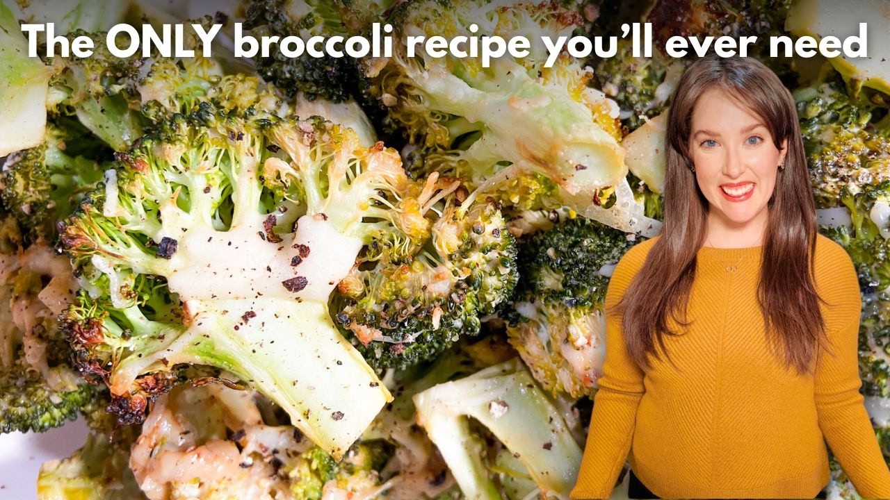 You will be OBSESSED with this broccoli recipe 🥦 Cheesy, vegan, dairy-free!