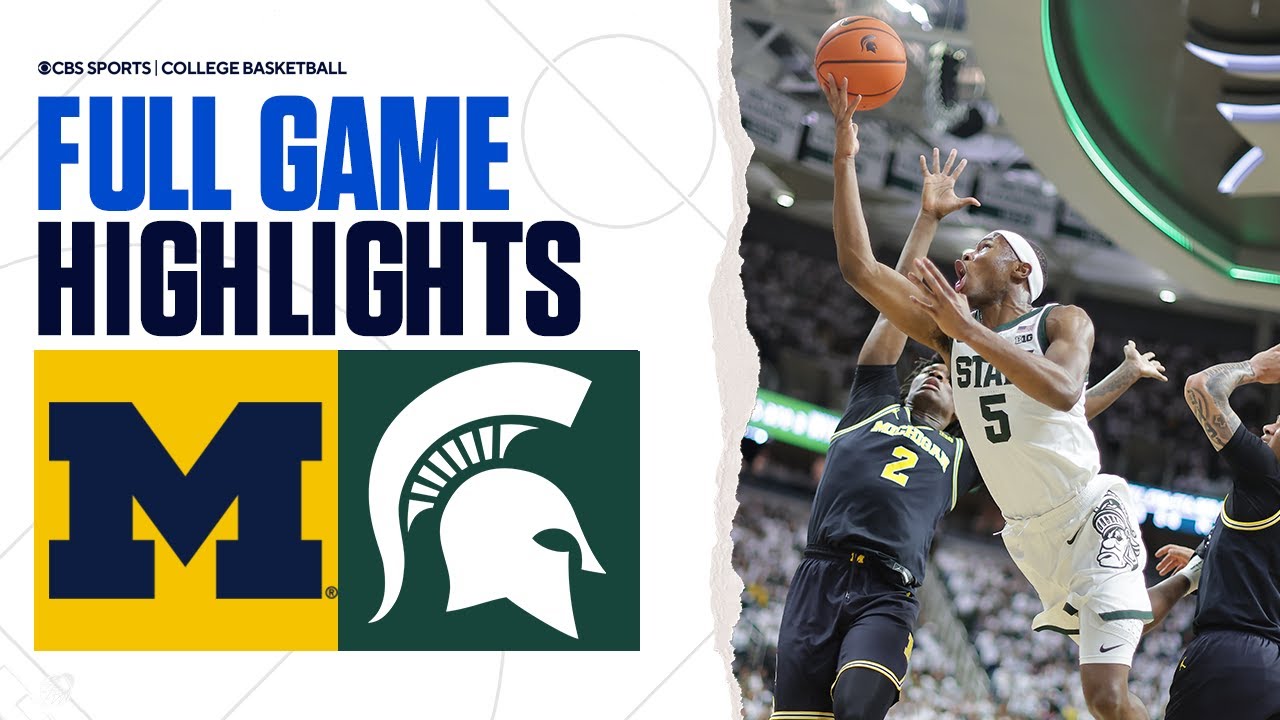 No. 17 Michigan vs No. 8 Michigan State | FULL GAME HIGHLIGHTS