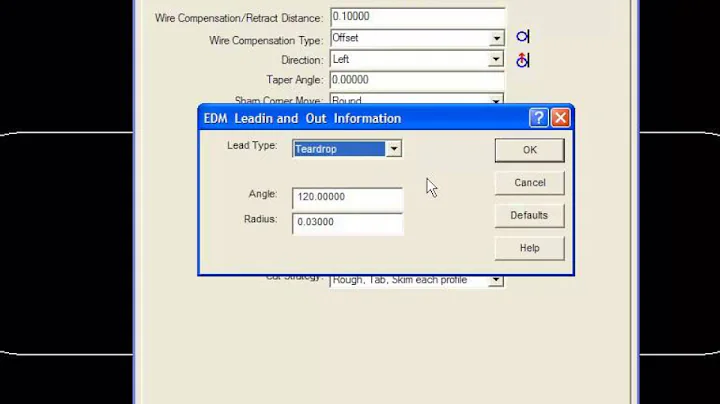 SURFCAM Tutorial - Wire EDM: 2-Axis XY