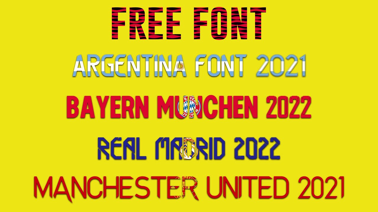 FREE SPORT FONTS 2021-2022