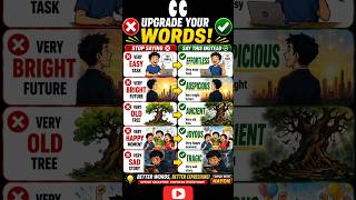 Advanced English Words Stop Saying "Very" | Speak Fluent English #Shorts #adjective #esl #english
