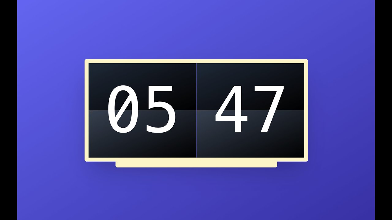 Create a Flip Clock with Tailwind CSS