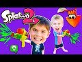 We Get PAINTED + Splatoon 2 Video Game! HobbyKidsGaming