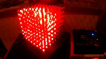 8x8x8 RGB LED CUBE with SoPC - Demo
