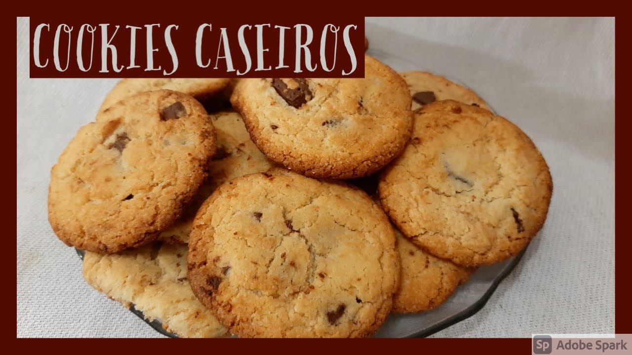 COOKIES CASEIROS. Como fazer cookies caseiros fácil. - YouTube
