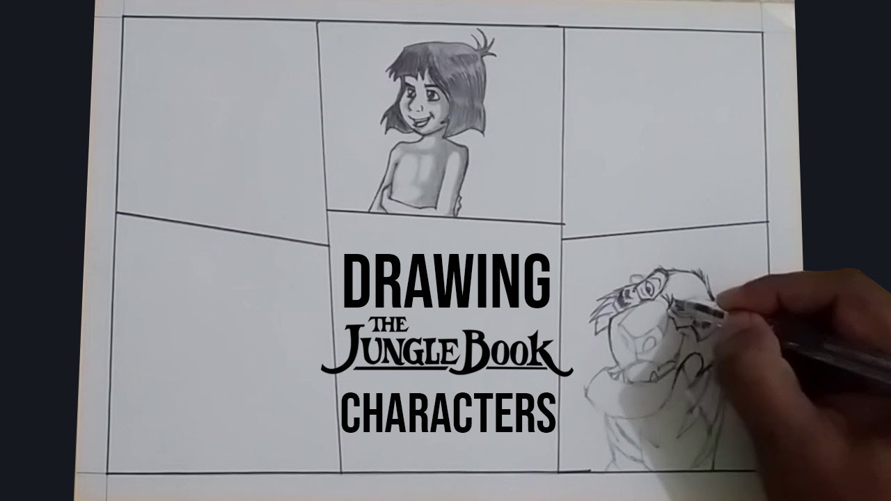 Jungle Book || Disney || Character Drawing - Youtube