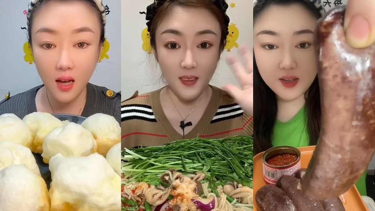 Extreme Chinese Mukbang – Insane Textures & Giant Bites #160