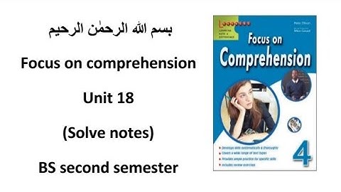 solve notes of unit 18 focus on comprehension |  solve notes of the open zoo| zoos A life sentence|