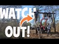 I ALMOST DIE! Setting posts with Mahindra 4540 and Auger Pt 2