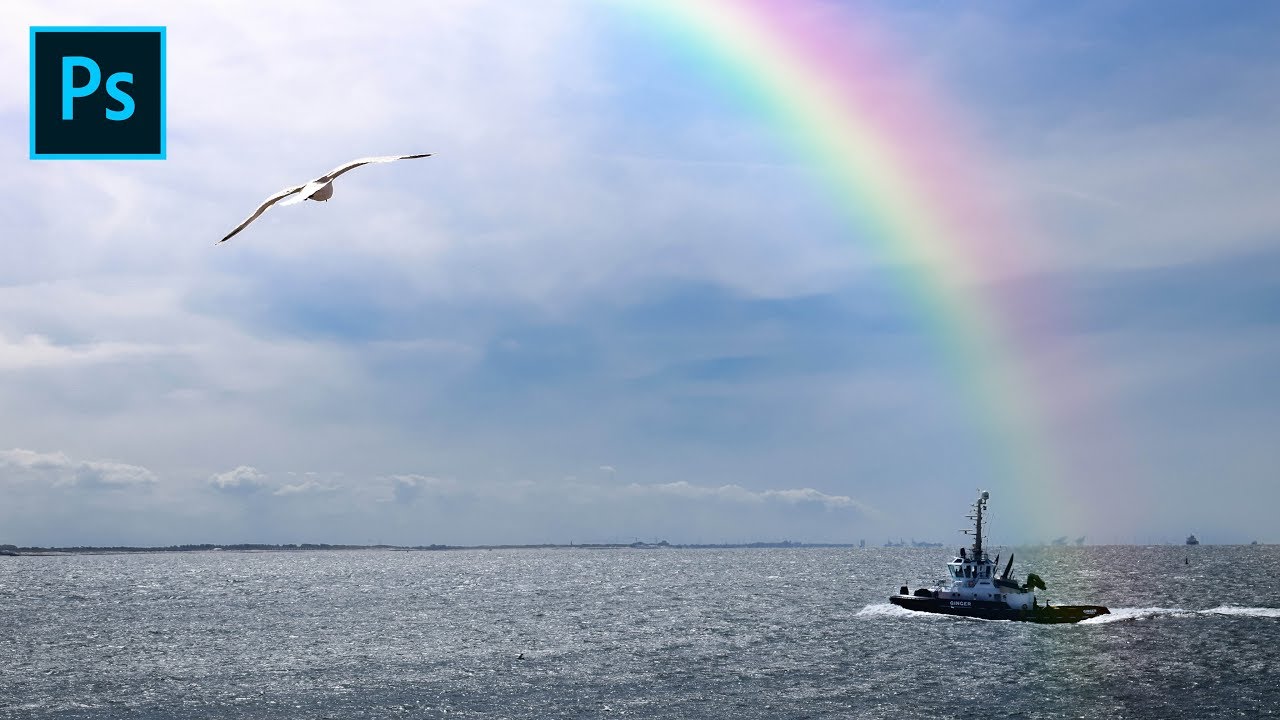 Create a rainbow (PHOTOSHOP TUTORIAL) - YouTube