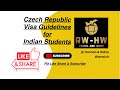Study in czech republic czech republic visa information for indian students