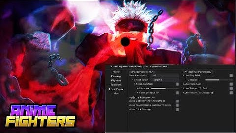 New Script for Anime Fighters Simulator - Auto farm, Invisible, Auto play time trial and more !