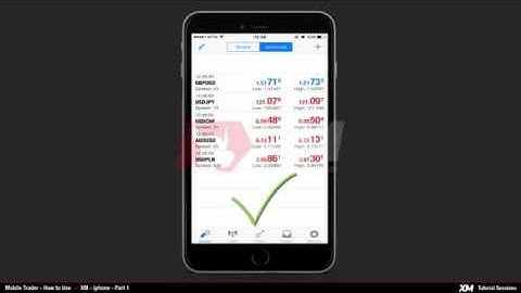 XM COM   Mobile Trader   Using the MT4 iPhone Application Part 1
